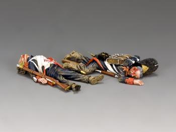 Dead And Dying--Two Napoleonic casualty figures Dead And Dying--Two Napoleonic casualty figures #36359