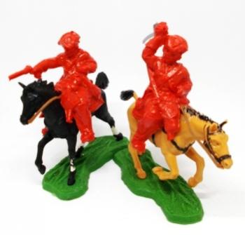 British Cavalry (Culloden or Revinue)--two figures in Red on Original Swoppett Horses--RETIRED. British Cavalry (Culloden or Revinue)--two figures in Red on Original Swoppett Horses--RETIRED. #36563