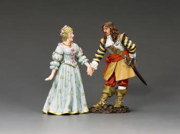 The Cavalier & The Lady--two figures #36608