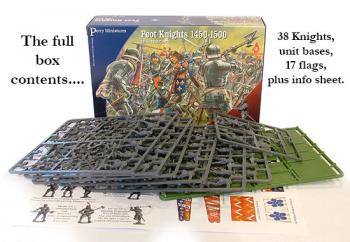 Foot Knights, 1450-1500--thirty-eight 28mm mounted figures Foot Knights, 1450-1500--thirty-eight 28mm mounted figures #36707