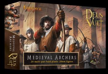 Medieval Archers--24 Plastic Foot Soldiers Medieval Archers--24 Plastic Foot Soldiers #36711