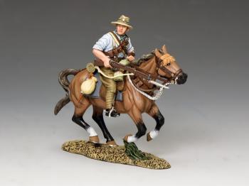 Image of Mounted Kiwi Charging with Rifle (New Zealand Mounted Rifles)--single mounted figure--RETIRED.