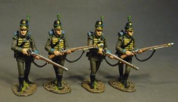 Four Advancing #1 (Brown Trousers), Portuguese 1st Cazadores, 1809--four figures #13
