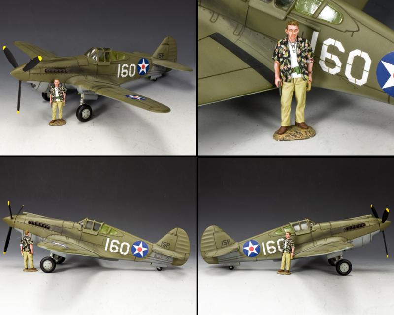 Pearl Harbor P-40 Tomahawk--plane and single pilot figure - Last one ...