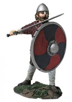 Hereford, Saxon Pushing With Shield--single figure #36856