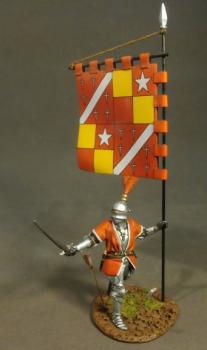 Men At Arms with Battle Standard, The Retinue of John De Vere, 13th Earl of Oxford--single figure #17