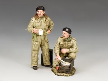 British Dismounted AFV (Armoured Fighting Vehicle) Crew Set #2--two figures--RETIRED. #36940