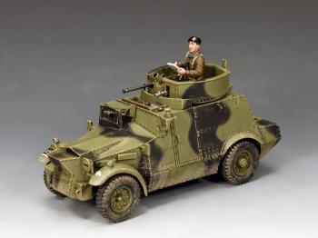 Image of Morris CS9 Armoured Car--car and commander figure--RETIRED.
