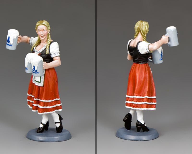 Oktoberfest Prost!--single bierkeller serving wench figure - Metal Toy ...