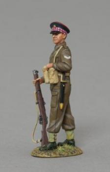 Image of Scots Guards Corporal Standing Relaxed with Rifle--single figure--RETIRED--LAST ONE!!