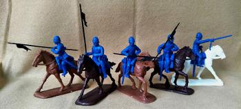 Zulu War Lancers in Indian Service (Sun Helmets & Purgi)--five mounted plastic figures Zulu War Lancers in Indian Service (Sun Helmets & Purgi)--five mounted plastic figures #37030