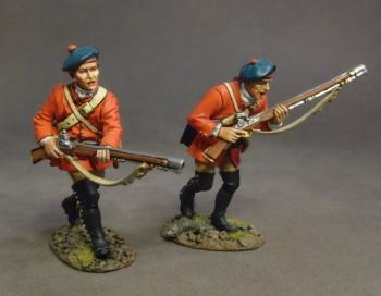 Image of Two British Skirmishing #2, 60th Royal Americans, Light Infantry Company, Battle of Bushy Run--two figures