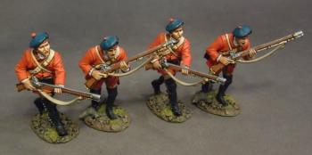 Four British Skirmishing #2, 60th Royal Americans, Light Infantry Company, Battle of Bushy Run--four figures Four British Skirmishing #2, 60th Royal Americans, Light Infantry Company, Battle of Bushy Run--four figures