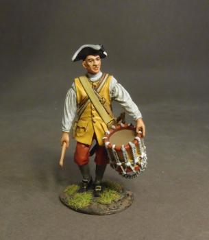 Image of Drummer #3, The Connecticut Provincial Regiment, The Raid on St. Francis, 1759—single figure--RETIRED--LAST ONE!!