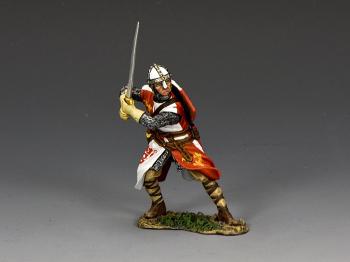 Knight Fighting Double-Handed--single figure #37534
