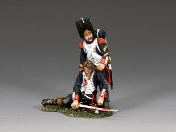 Saving His Officer--Old Guard grenadier saving his officer #37539