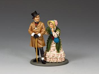 Mr & Mrs. Micawber--two figures on single base Mr & Mrs. Micawber--two figures on single base #37545