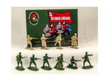 Image of Red Army Civil War in Russia 1918-22--10 Figures Set