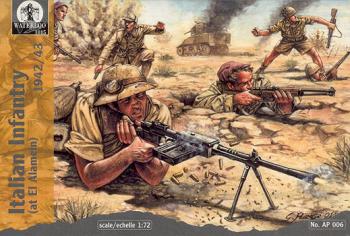 WWII Italian Infantry at El Alamein, 1942/43--36 figures in 6 poses--UNPAINTED--TWO IN STOCK. WWII Italian Infantry at El Alamein, 1942/43--36 figures in 6 poses--UNPAINTED--TWO IN STOCK. #5170