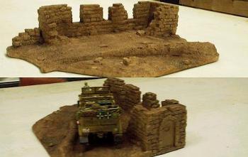 One Story Destroyed Building with Road #5180