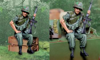 U.S. Marine Vietnam Rider--single figure (box and tank not included)--RETIRED--LAST ONE!! #37857