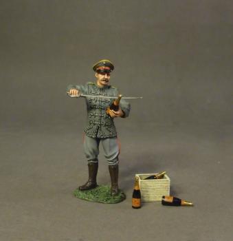 Image of German Pilot Opening Champagne Bottle, The Great War, 1914-1918--pilot figure with saber and accessories--RETIRED--LAST ONE!!