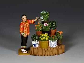 The Flower Stall Set--single figure and stall #37941