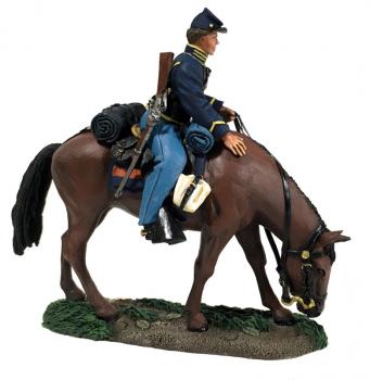 Federal Cavalry Trooper Mounted No.1--single mounted figure Federal Cavalry Trooper Mounted No.1--single mounted figure #38055
