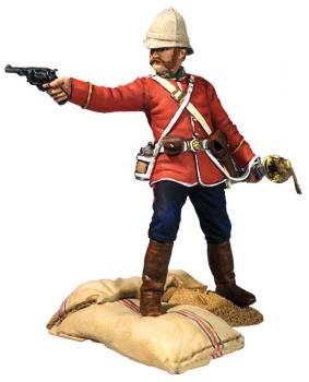 Getting a Little Close!--24th Foot Officer Firing Pistol--single figure #38075