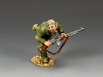 Image of Marine Running with BAR--single WWII USMC figure--RETIRED--LAST TWO!!