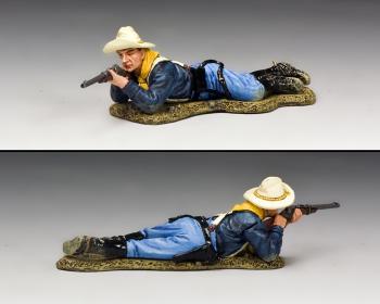 Lying U.S. Cavalryman Firing Carbine--single prone figure Lying U.S. Cavalryman Firing Carbine--single prone figure #38174