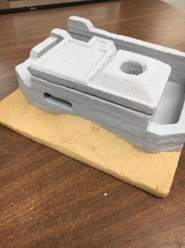 Normandy Machine Gun Bunker--TWO IN STOCK. #38190