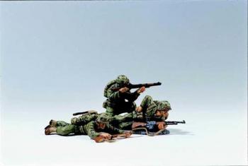 Image of Take Cover--three U.S. Marines figures--RETIRED--LAST ONE!!