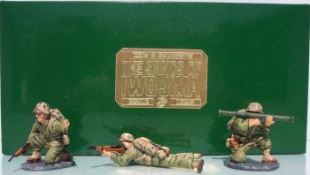 Image of U.S. Marines--Ready, Aim, Fire!--three figures--RETIRED--LAST ONE!!