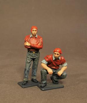 Two Ordnancemen, Aircraft Carrier Flight Deck Crew, The Second World War—two figures--RETIRED. Two Ordnancemen, Aircraft Carrier Flight Deck Crew, The Second World War—two figures--RETIRED. #38407