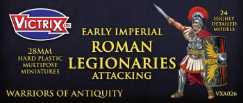 Early Imperial Roman Legionaries Attacking--25 figures Early Imperial Roman Legionaries Attacking--25 figures #38512