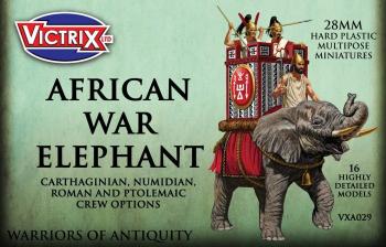 African War Elephant--2 elephant figures and crews African War Elephant--2 elephant figures and crews #38515
