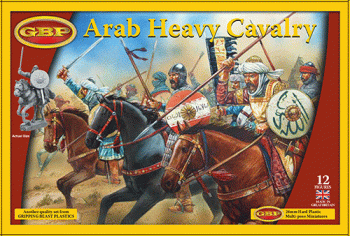 Image of Gripping Beast Arab Heavy Cavalry--twelve 28mm Hard Plastic Mounted Figures