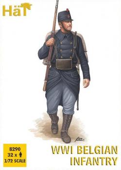 WWI Belgian Infantry--thirty two figures (1/72 scale) #38660