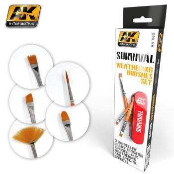 Survival Weathering Brushes Set (5 different) #38855