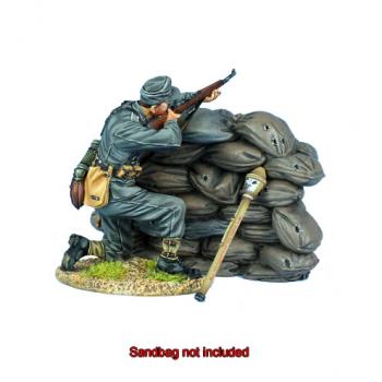 German Heer Infantry Kneeling Firing Gewehr 43 w/PzFaust--single figure--RETIRED--LAST TWO!! #38944