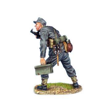 German Heer Infantry NCO with Luger, StG44, and Ammunition Box--single figure--RETIRED--LAST TWO!! #38945