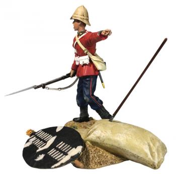 Here They Come!--single 24th Foot figure Yelling and Pointing #38976