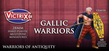 Gallic Warriors--forty-eight unpainted plastic 28mm figures Gallic Warriors--forty-eight unpainted plastic 28mm figures #39010