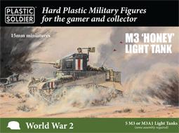 Image of 15mm Allied Stuart I Honey and M3 tank--FIVE IN STOCK.