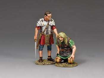Those Who Are About To Die--single Roman Legionary figure and single kneeling Gallic Warrior--RETIRED--LAST ONE!! #39057