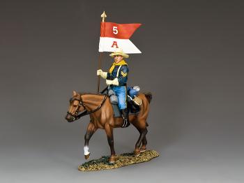 The Guidon Bearer--single mounted U.S. Cavalry figure with guidon #39063