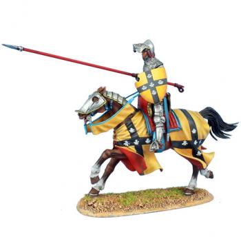 French Knight, Seigneur de Raineval, Agincourt, 1415--single mounted figure--RETIRED--LAST ONE!! #39092
