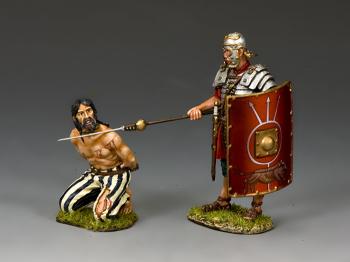 Guarding the Prisoner--Roman Legionnaire figure with prisoner figure--RETIRED. Guarding the Prisoner--Roman Legionnaire figure with prisoner figure--RETIRED. #39113