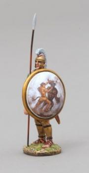 Hoplite Waiting with Theseus Fighting Minotaur Shield--single figure--RETIRED--LAST ONE!! #0